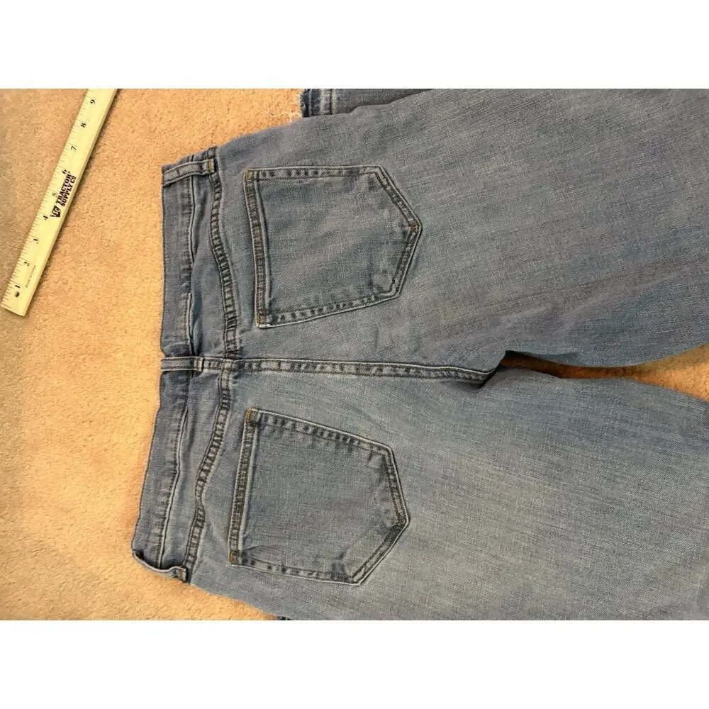 Vintage GAP Slim Crop Raw Hem Jeans Size 30 Tall - Picture 5 of 5